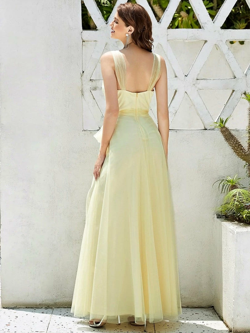Ever-Pretty US Floor Length Double V Neck Tulle Bridesmaid Dresses 37 Ever-Pretty US Floor Length Double V Neck Tulle Bridesmaid Dresses