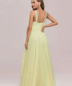 Ever-Pretty US Floor Length Double V Neck Tulle Bridesmaid Dresses 94 Ever-Pretty US Floor Length Double V Neck Tulle Bridesmaid Dresses