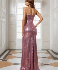 Ever-Pretty US Sexy Sequin Backless Fishtail Evening Gowns For Women