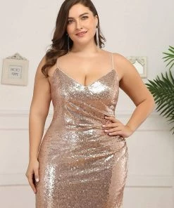 Ever-Pretty US Sexy Sequin Backless Fishtail Evening Gowns For Women