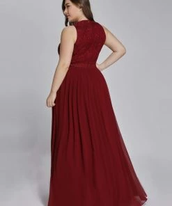 Ever-Pretty US Sleeveless Lace Bodice Empire Waist Long A Line Bridesmaid Dress 25 Ever-Pretty US Sleeveless Lace Bodice Empire Waist Long A Line Bridesmaid Dress