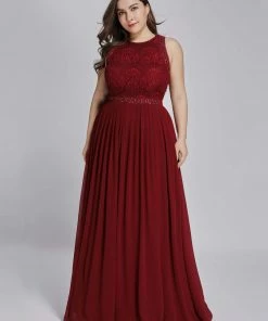 Ever-Pretty US Sleeveless Lace Bodice Empire Waist Long A Line Bridesmaid Dress 24 Ever-Pretty US Sleeveless Lace Bodice Empire Waist Long A Line Bridesmaid Dress