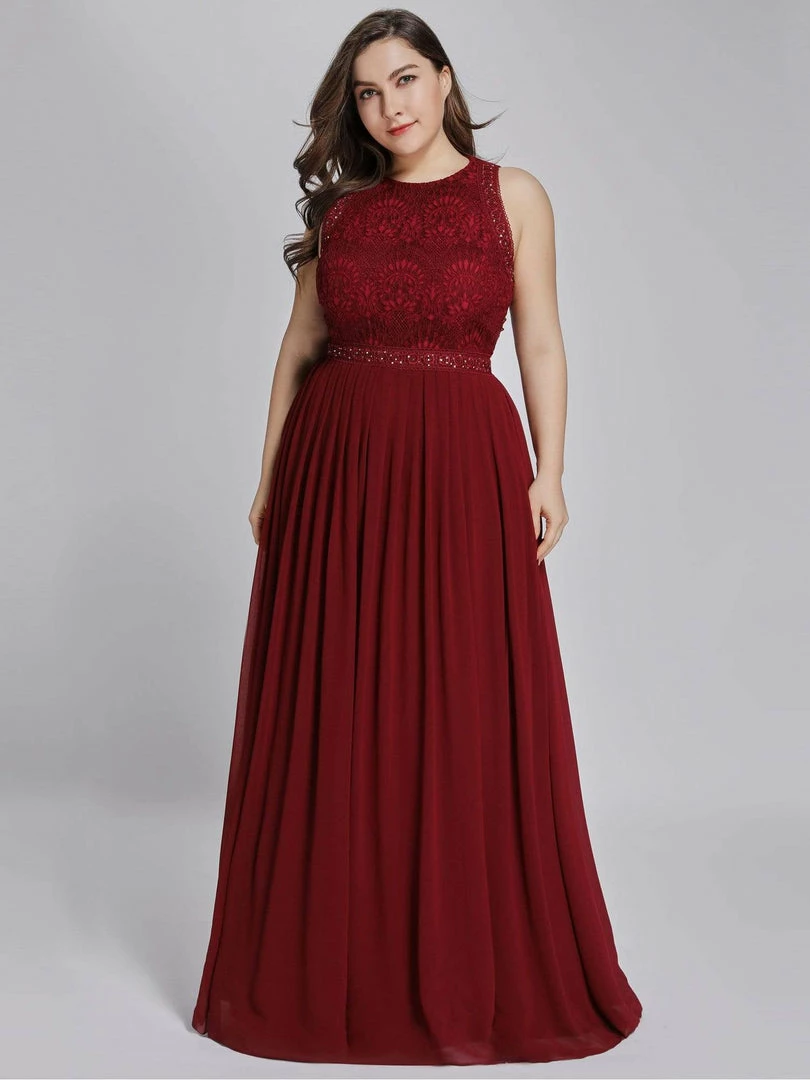 Ever-Pretty US Sleeveless Lace Bodice Empire Waist Long A Line Bridesmaid Dress 7 Ever-Pretty US Sleeveless Lace Bodice Empire Waist Long A Line Bridesmaid Dress