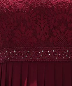 Ever-Pretty US Sleeveless Lace Bodice Empire Waist Long A Line Bridesmaid Dress 27 Ever-Pretty US Sleeveless Lace Bodice Empire Waist Long A Line Bridesmaid Dress