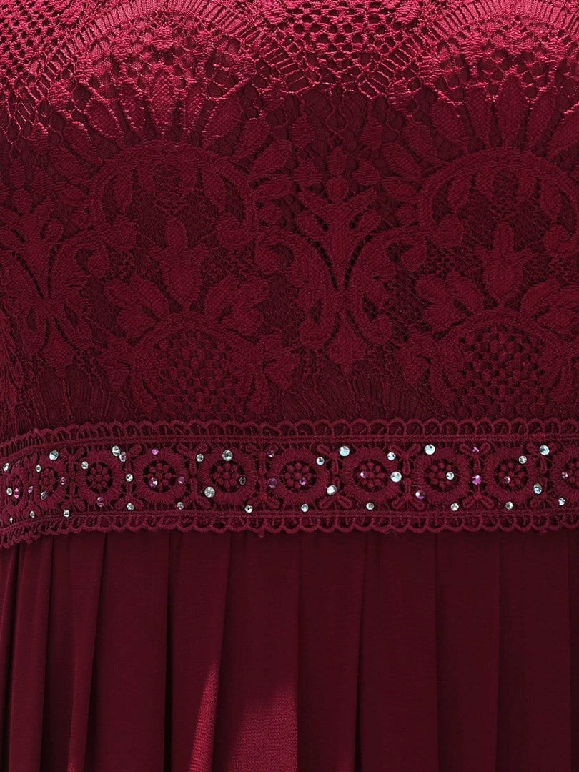 Ever-Pretty US Sleeveless Lace Bodice Empire Waist Long A Line Bridesmaid Dress 10 Ever-Pretty US Sleeveless Lace Bodice Empire Waist Long A Line Bridesmaid Dress