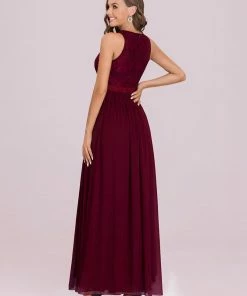Ever-Pretty US Sleeveless Lace Bodice Empire Waist Long A Line Bridesmaid Dress 22 Ever-Pretty US Sleeveless Lace Bodice Empire Waist Long A Line Bridesmaid Dress