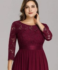 Ever-Pretty US Plus Size Long Lace Sleeve Formal Evening Gowns SHOP BY OCCASION