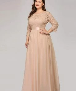 Ever-Pretty US Plus Size Long Lace Sleeve Formal Evening Gowns SHOP BY OCCASION