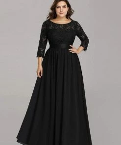 Ever-Pretty US Plus Size Long Lace Sleeve Formal Evening Gowns SHOP BY OCCASION