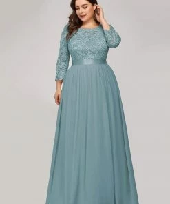 Ever-Pretty US Plus Size Long Lace Sleeve Formal Evening Gowns SHOP BY OCCASION