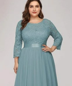 Ever-Pretty US Plus Size Long Lace Sleeve Formal Evening Gowns SHOP BY OCCASION