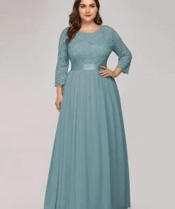 Ever-Pretty US Plus Size Long Lace Sleeve Formal Evening Gowns SHOP BY OCCASION