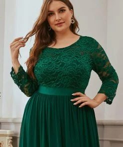 Ever-Pretty US Plus Size Long Lace Sleeve Formal Evening Gowns SHOP BY OCCASION