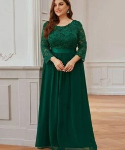 Ever-Pretty US Plus Size Long Lace Sleeve Formal Evening Gowns SHOP BY OCCASION