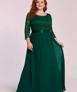 Ever-Pretty US Plus Size Long Lace Sleeve Formal Evening Gowns SHOP BY OCCASION