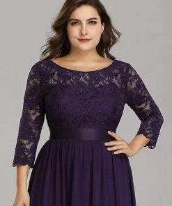 Ever-Pretty US Plus Size Long Lace Sleeve Formal Evening Gowns SHOP BY OCCASION