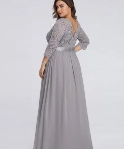Ever-Pretty US Plus Size Long Lace Sleeve Formal Evening Gowns SHOP BY OCCASION