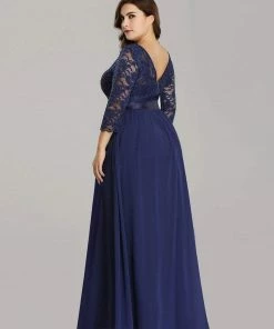 Ever-Pretty US Plus Size Long Lace Sleeve Formal Evening Gowns SHOP BY OCCASION