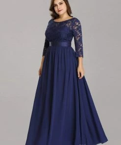 Ever-Pretty US Plus Size Long Lace Sleeve Formal Evening Gowns SHOP BY OCCASION