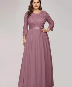 Ever-Pretty US Plus Size Long Lace Sleeve Formal Evening Gowns SHOP BY OCCASION