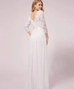 Ever-Pretty US Full-sleeves Lace Bodice Maxi Maternity Dress 14 Ever-Pretty US Full-sleeves Lace Bodice Maxi Maternity Dress