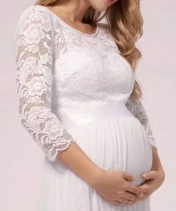 Ever-Pretty US Full-sleeves Lace Bodice Maxi Maternity Dress 15 Ever-Pretty US Full-sleeves Lace Bodice Maxi Maternity Dress
