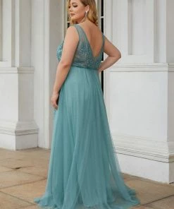 Ever-Pretty US Plus Size Maxi Long Ethereal Tulle Formal Evening Dress SHOP BY OCCASION