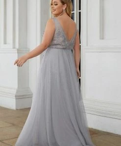 Ever-Pretty US Plus Size Maxi Long Ethereal Tulle Formal Evening Dress SHOP BY OCCASION