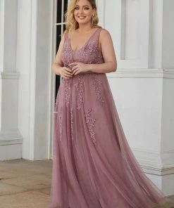 Ever-Pretty US Plus Size Maxi Long Ethereal Tulle Formal Evening Dress SHOP BY OCCASION