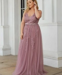 Ever-Pretty US Plus Size Maxi Long Ethereal Tulle Formal Evening Dress SHOP BY OCCASION