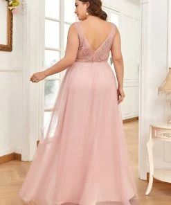 Ever-Pretty US Plus Size Maxi Long Ethereal Tulle Formal Evening Dress SHOP BY OCCASION
