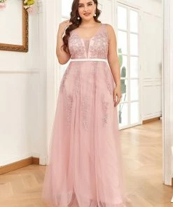 Ever-Pretty US Plus Size Maxi Long Ethereal Tulle Formal Evening Dress SHOP BY OCCASION