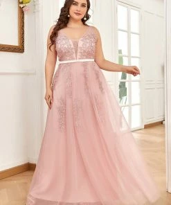 Ever-Pretty US Plus Size Maxi Long Ethereal Tulle Formal Evening Dress SHOP BY OCCASION