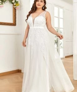 Ever-Pretty US Maxi Long Elegant Ethereal Tulle Wedding Dress