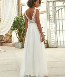 Ever-Pretty US Maxi Long Elegant Ethereal Tulle Wedding Dress