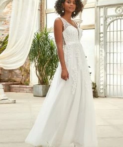 Ever-Pretty US Maxi Long Elegant Ethereal Tulle Wedding Dress
