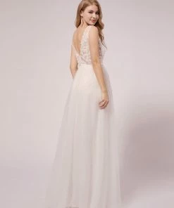 Ever-Pretty US Sleeveless A-Line Maternity Tulle Wedding Dress