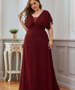 Ever-Pretty US Plus Size Empire Waist Chiffon Formal Maxi Evening Dress SHOP BY OCCASION