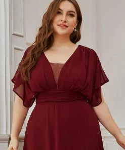 Ever-Pretty US Plus Size Empire Waist Chiffon Formal Maxi Evening Dress SHOP BY OCCASION
