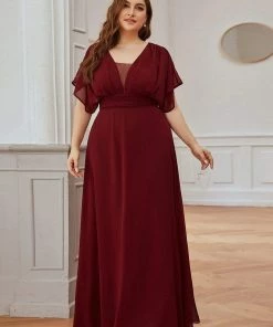 Ever-Pretty US Plus Size Empire Waist Chiffon Formal Maxi Evening Dress SHOP BY OCCASION