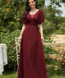 Ever-Pretty US SHOP BY OCCASION Women's A-Line Empire Waist Maxi Chiffon Evening Dress