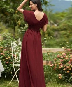 Ever-Pretty US SHOP BY OCCASION Women's A-Line Empire Waist Maxi Chiffon Evening Dress