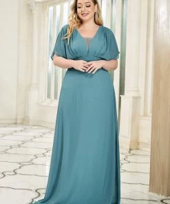 Ever-Pretty US SHOP BY OCCASION Women's A-Line Empire Waist Maxi Chiffon Evening Dress