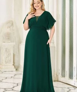 Ever-Pretty US Plus Size Empire Waist Chiffon Formal Maxi Evening Dress SHOP BY OCCASION