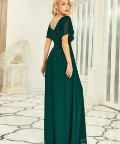 Ever-Pretty US SHOP BY OCCASION Women's A-Line Empire Waist Maxi Chiffon Evening Dress