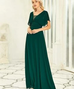 Ever-Pretty US SHOP BY OCCASION Women's A-Line Empire Waist Maxi Chiffon Evening Dress