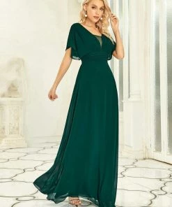 Ever-Pretty US SHOP BY OCCASION Women's A-Line Empire Waist Maxi Chiffon Evening Dress