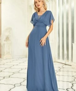 Ever-Pretty US SHOP BY OCCASION Women's A-Line Empire Waist Maxi Chiffon Evening Dress