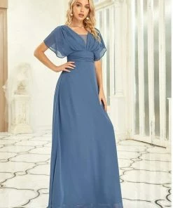 Ever-Pretty US SHOP BY OCCASION Women's A-Line Empire Waist Maxi Chiffon Evening Dress