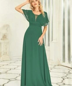 Ever-Pretty US SHOP BY OCCASION Women's A-Line Empire Waist Maxi Chiffon Evening Dress